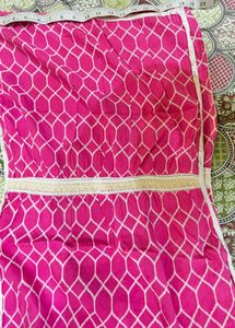 white pink maternity dress