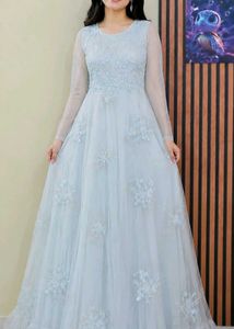 Beautiful Embellished Pastel Gown