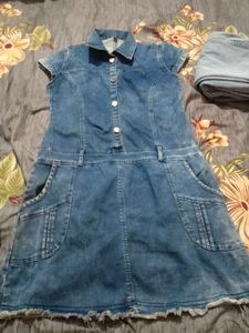 Cute Denim Shirt Dress