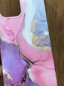 IPhone12ProMax Marble Look Semi Soft Phone Cover Case