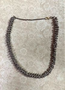 Black Beaded Necklace