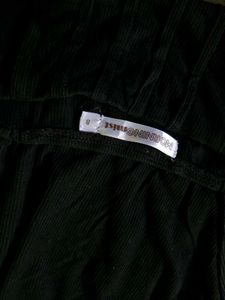 Chic Black Ruched Tank Top