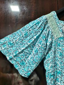 Boho Floral Print Top