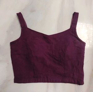 Burgundy Sharara Set