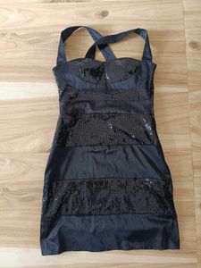 Sparkly Black Bodycon Dress