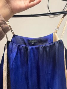 Stunning Blue Maxi Dress with Belt