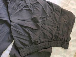 Black Cargo Pants with Belt