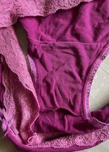 New Cotton Panty with Lace Waistband