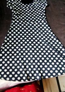 Beautiful Short Firock Black White