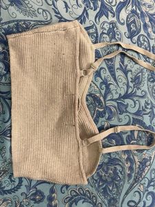 Ribbed Knit Bralette Top