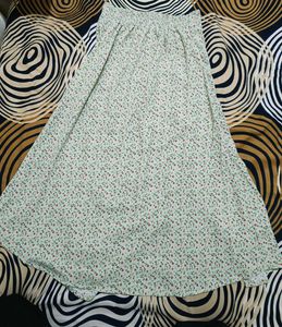 Boho Floral Print Maxi Skirt