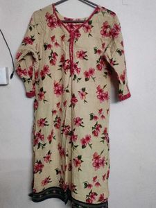 Women's Floral Print Kurta