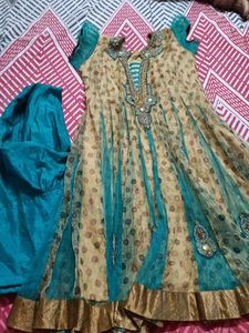 Green Anarkali suit Set