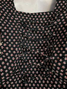 Black corset back Kurta with Square Neck