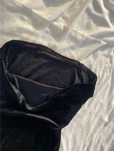Elegant Black Strapless Maxi Dress