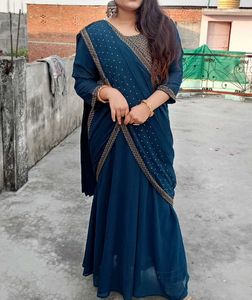 Elegant Blue Saree