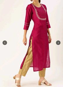 Varanga Women Embellished Straight Kurta