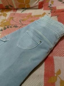Light Wash Cargo Jeans