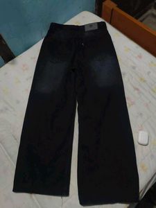 Wide Leg Black Jeans
