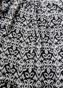Black &amp; White Printed short kurta
