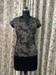 Grey Tie-Dye T-Shirt with Pocket