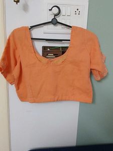 Peach Embroidered Blouse
