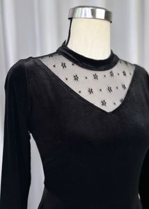Korean Autumn Velvet Dress