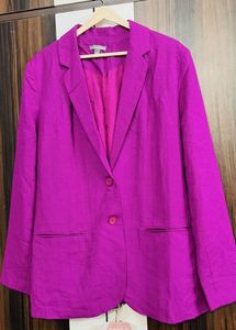 Plus size Vibrant Pink Blazer