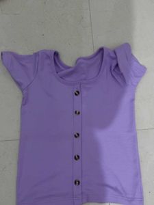 lavender colour casual top
