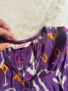 Boho Purple Print Tiered Midi Dress