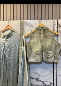 SALE PRICE!! Designer Label- Pure Silk Lehenga Ski