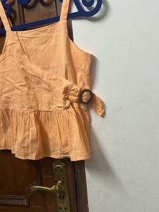 Yale Bulldog &amp; Orange  Cropped T-Shirts Combo