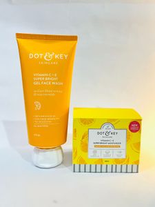 Dot & Key Vitamin C+E Gel Face Wash & Moisturizer