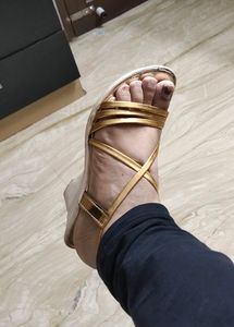 Women Golden Heels