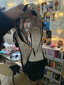 Black Heeled Sandals