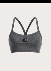 Stylish Gray Sports Bra