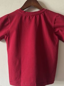 Plain Y2K Red T-Shirt