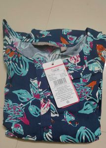 Beautiful Printed Blue Kurta