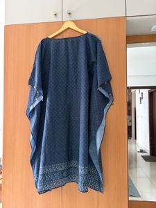 BIBA Women Art Silk Kaftan Kurta with Pants
