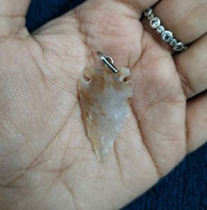 Arrow Head Natural Semi Precious Stone Pendant