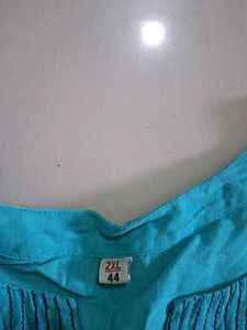 Blue Printed Kurta