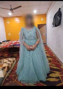 Stunning Embellished Teal Gown