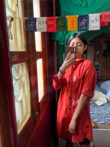Orange Polo Shirt Tunic