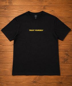Black "Trust Yourself" Graphic T-Shirt