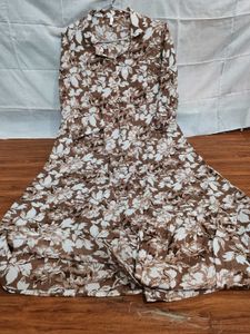 Cotton Printed Kurti With Palazzo