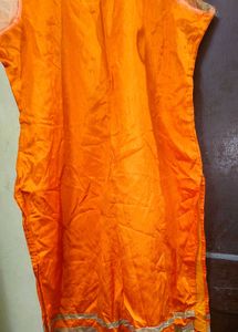 Vibrant Orange Kurta