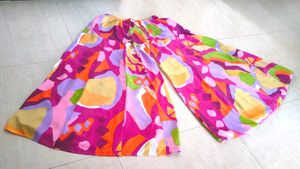 Like New Multi Colour Palazzo Without Tag