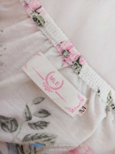 Floral Print Nightgown with Lace Trim