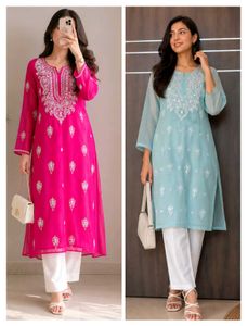 chikankari kurtis