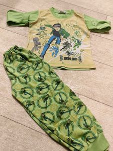 Green Ben10 Night Dress Unisex